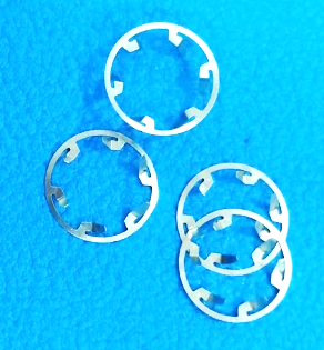 Round etched and stamped metal rings